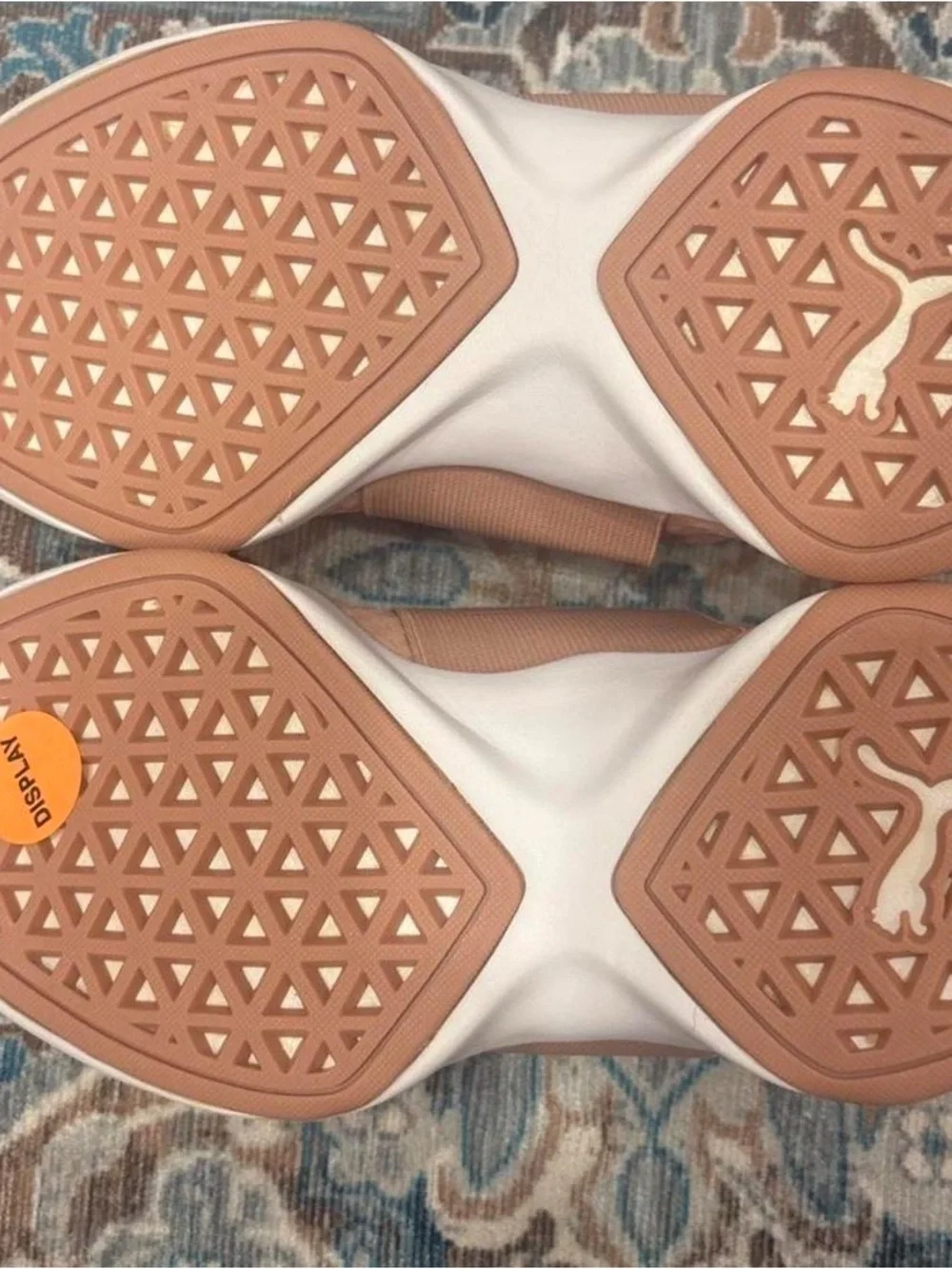 Puma Men's Slip-On Sneakers in Blush Pink with White Sole